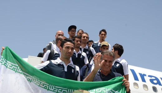 بازگشت تیم ملی به ایران