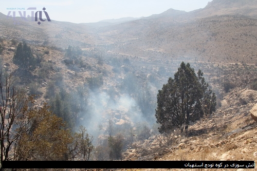 آتش سوزی در کوه تودج استهبان
