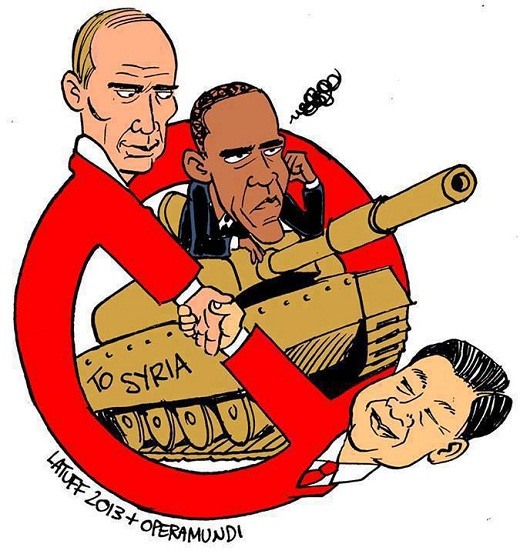 کاریکاتور حلقه حفاظتی سوریه