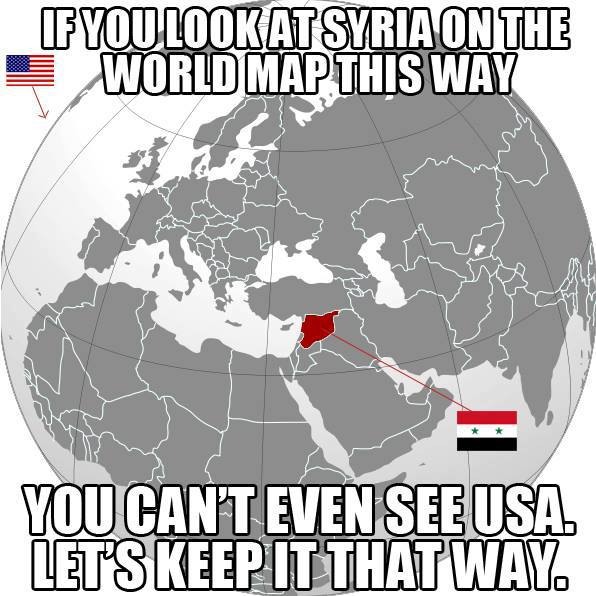 سوریه در نقشه جهان