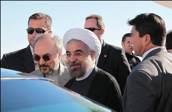 روحانی در فرودگاه جان اف کندی
