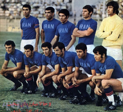 تیم ملی ایران با پیراهن آبی
