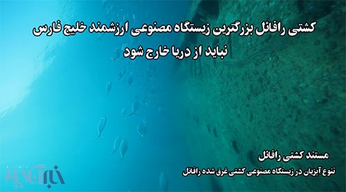 لاشه‌ی غرق شده رافائل در سواحل بوشهر (عکس از رامتین بالف)