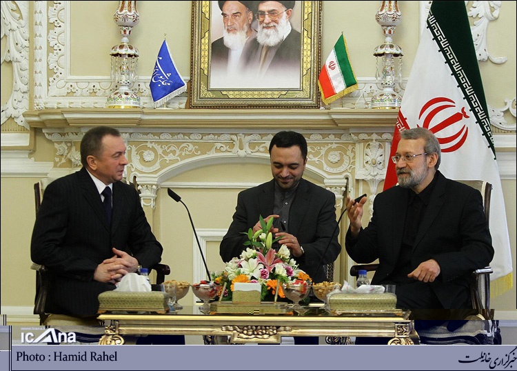 دیدار علی لاریجانی با وزیرخارجه بلاروس