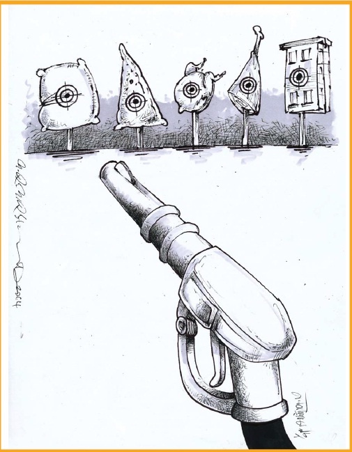 کاریکاتور/ شلیک بنزین!