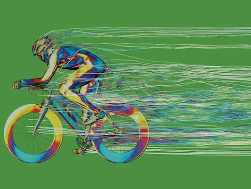 رنگی‌ترین تصویر دنیای مهندسی از یک دوچرخه‌سوار