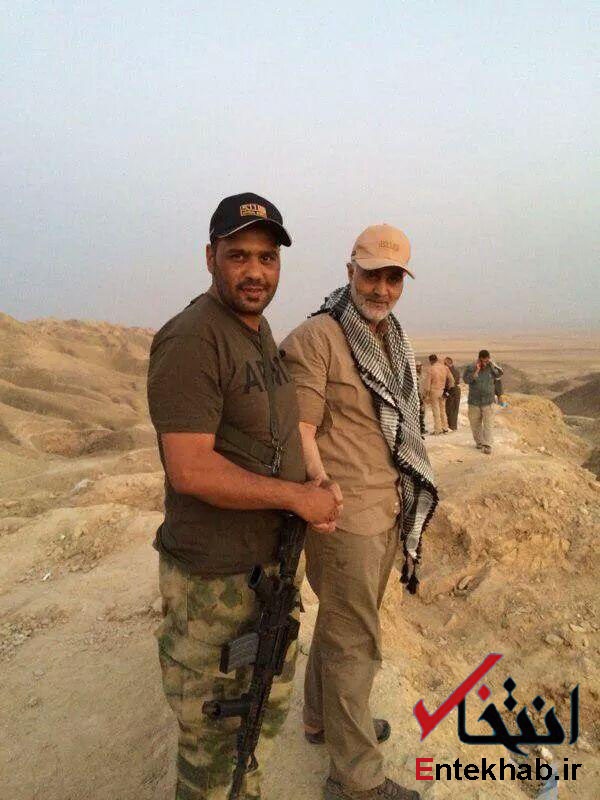 انتشار عکسی از سردار سلیمانی در آمرلی عراق