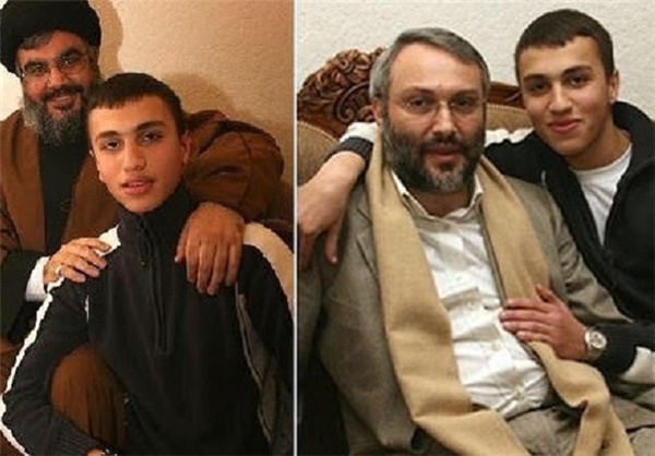 تصاویری از شهید جهاد مغنیه در کنار پدرش، سیدحسن نصرالله و سردار سلیمانی |  روزنو