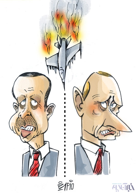 کاریکاتور/ دوئل پوتین و اردوغان!