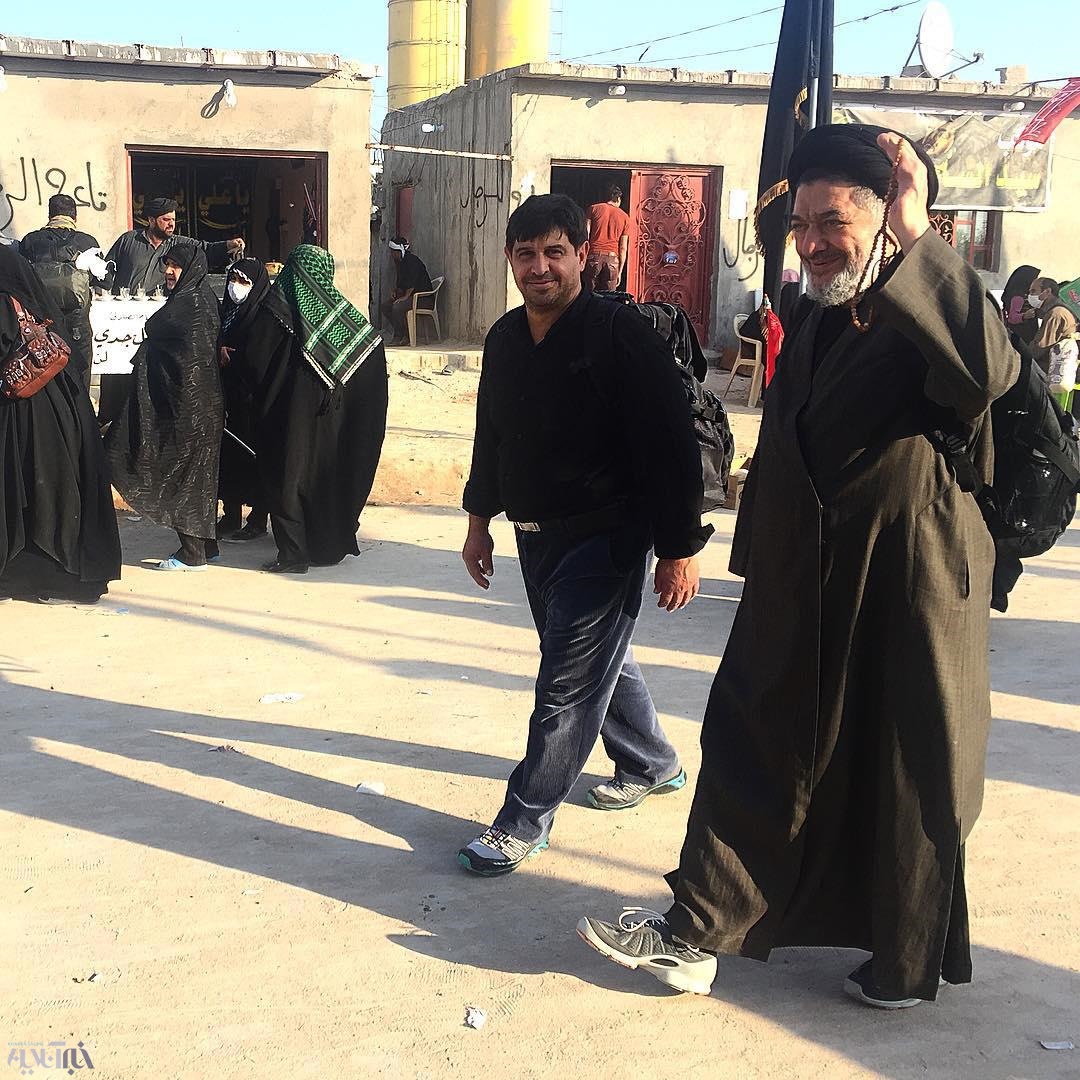 وزیر کشور دولت میرحسین موسوی در راهپیمایی اربعین