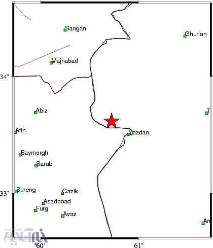زلزله 4.5 ریشتری در حاجی آباد خراسان جنوبی
