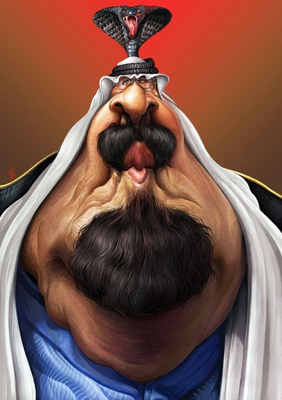 کاریکاتور/ شاه سعودی!