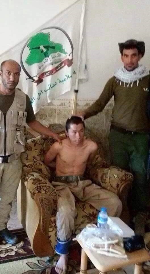 دستگیری عضو چینی داعش در بیجی عراق/ عکس