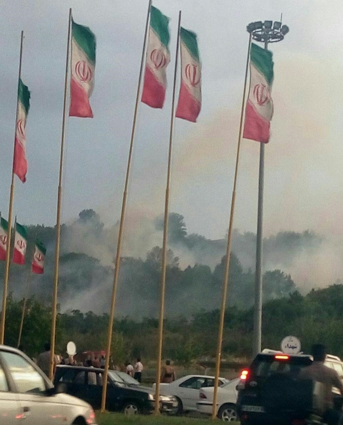 آتش سوزی در مهاباد