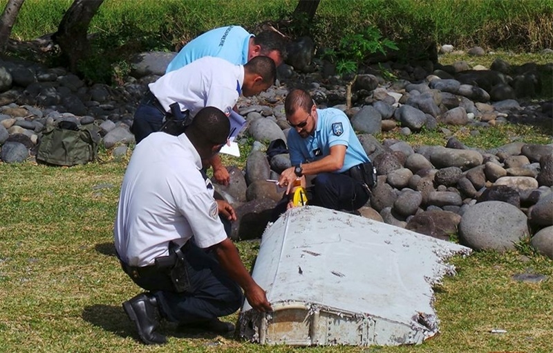 تصویری از لاشه هواپیمای مفقود شده مالزیایی