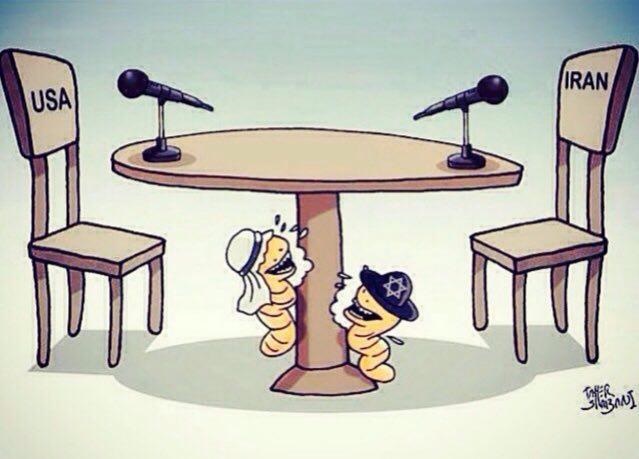 موریانه‌های میز مذاکرات ایران و آمریکا/کاریکاتور