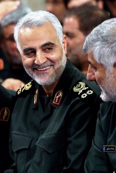 لبخند سردار سلیمانی در دیدار امروز فرماندهان سپاه با رهبر انقلاب