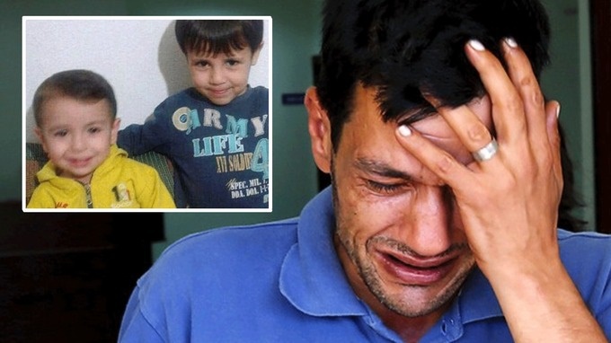 عبدالله کردی پدر دو کودک خردسال سوری که غرق شدند