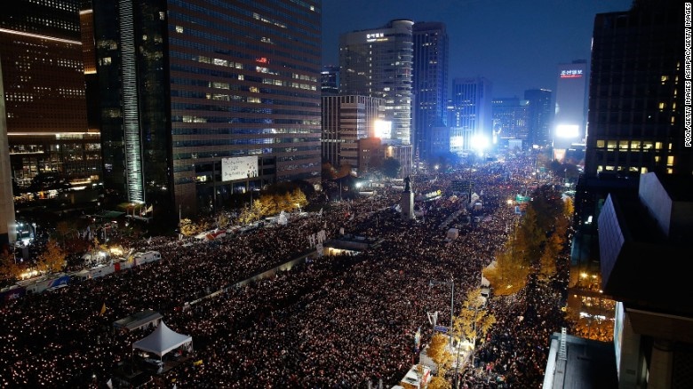 تظاهرات در کره جنوبی