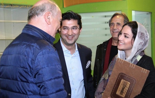 تصویری شیلا خداداد و همسرش در حاشیه جشنواره فیلم فجر