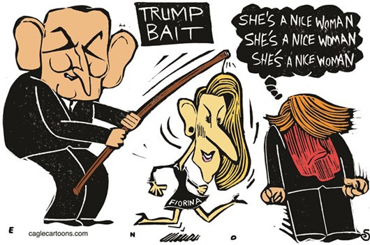 کاریکاتور/ طعمه زنانه برای ترامپ!