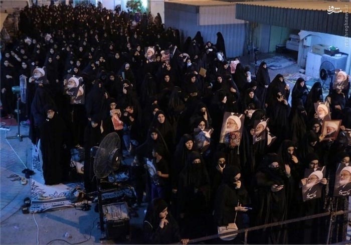 ادامه تحصن بحرینی‌ها مقابل منزل شیخ‌قاسم