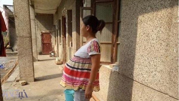  زن حامله عجیب در چین 