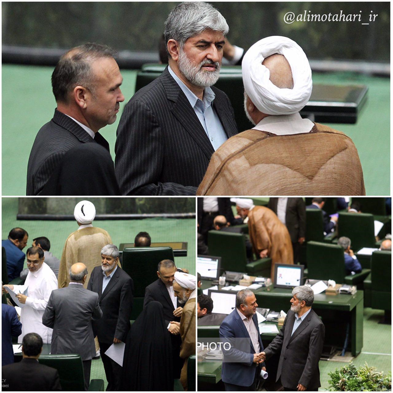 عکسی که مطهری از صحن مجلس در کانال تلگرامی‌اش منتشر کرد