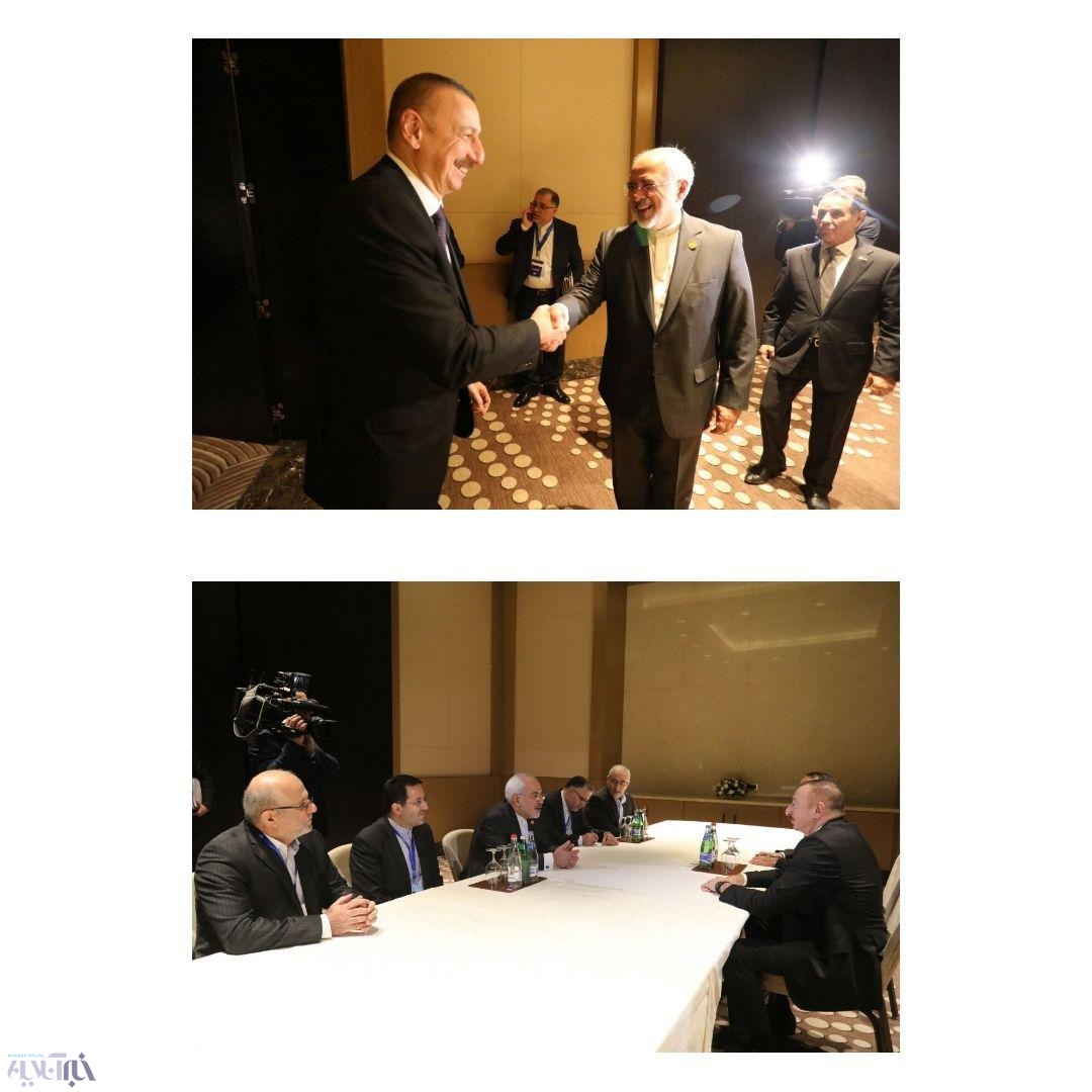 دیدار ظریف با رئیس‌جمهور آذربایجان/ عکس