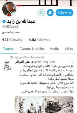 تشدید تنش در روابط آنکارا-ابوظبی/ توئیت وزیر خارجه امارات دردسرساز شد/عکس