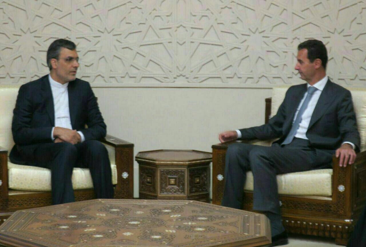عکس | جا‌بری‌انصاری با بشار اسد دیدار کرد