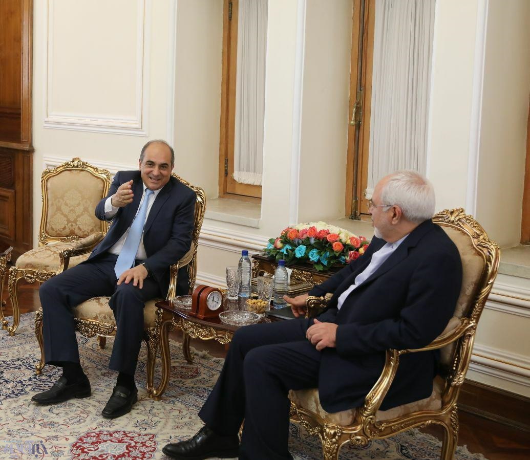 عکس | رئیس مجلس قبرس با ظریف دیدار کرد
