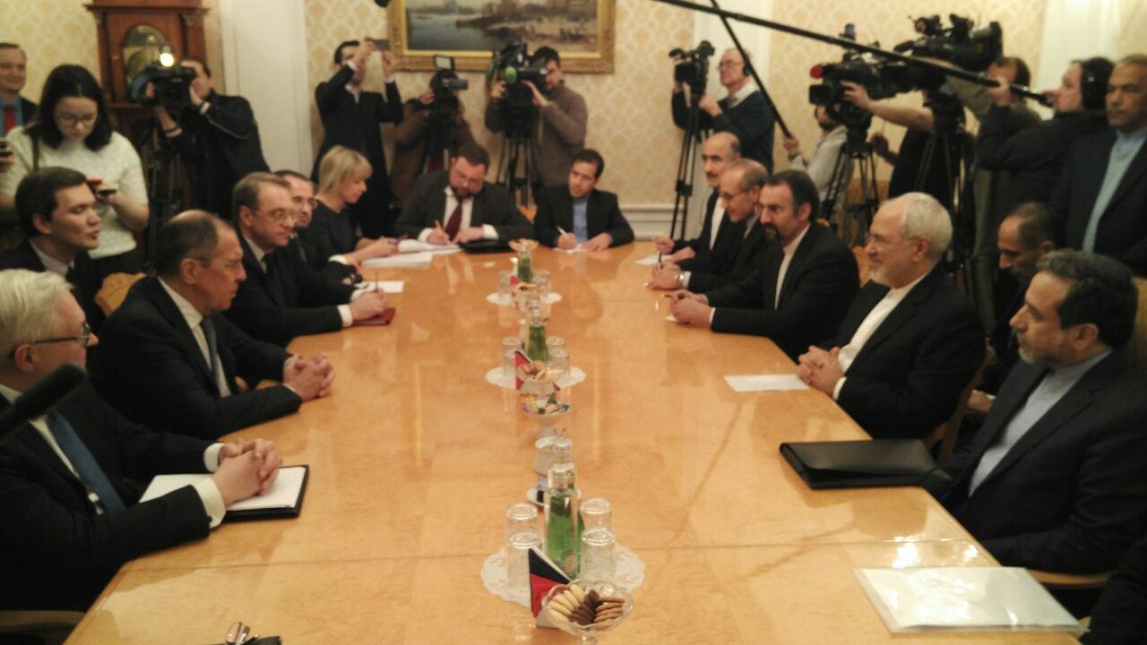 ظریف با لاوروف دیدار و گفت‌وگو کرد/عکس