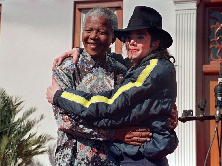 آلبوم عکس‌های تاریخی ماندلا/ از مایکل جکسون تا پرنسس دایانا