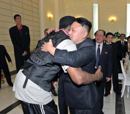 تصاویری از دیدار رهبر کره شمالی با ستاره بسکتبال آمریکا