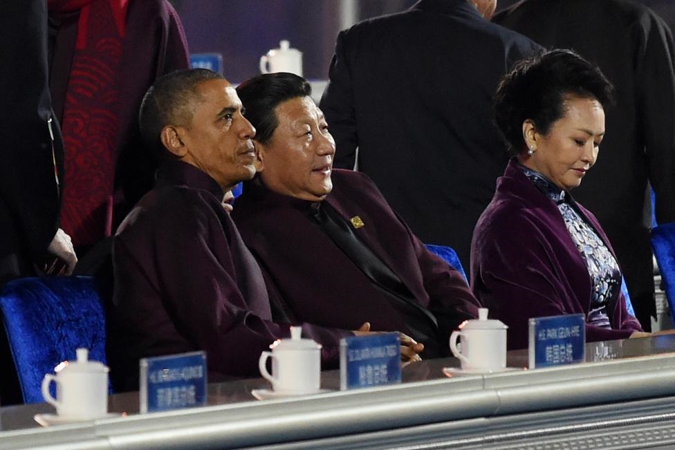 اوباما و پوتین در یونیفرم چینی‌ها