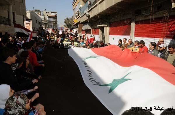 هواداران بشار اسد به خیابان‌ها آمدند