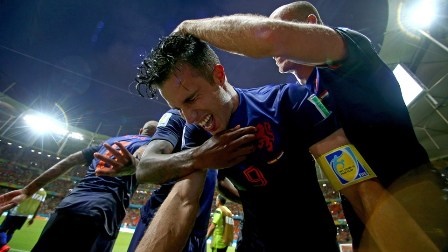 تصاویری از شکست سنگین اسپانیا مقابل هلند