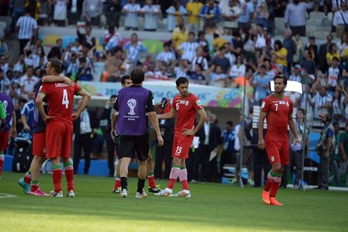 تصاویری از بازی ایران مقابل آرژانتین/سرتان را بالا بگیرد بچه ها