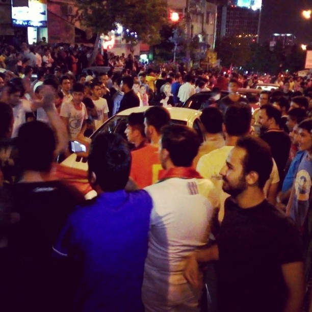 تصاویری از شادمانی مردم بعد از بازی ایران و آرژانتین در شبکه‌های اجتماعی