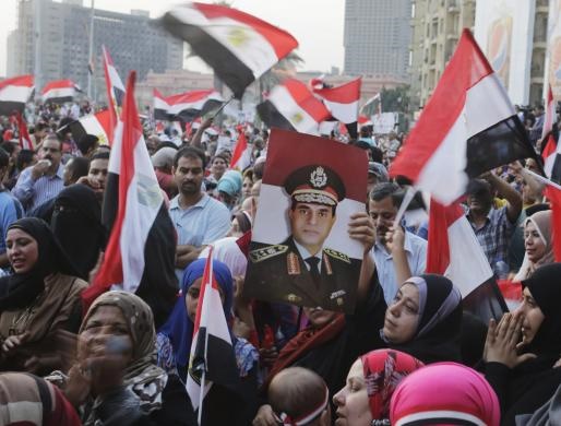 شادی مصریها از انتخاب سیسی