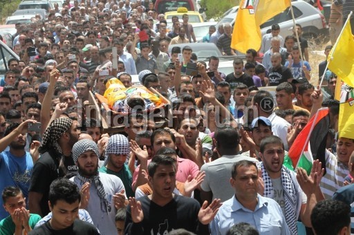 تصاویری از حضور هزار فلسطینی خشمگین در تشیع پیکر أبوخضیر