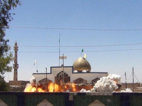 تصاویری از تخریب قبور و اماکن مذهبی در شمال عراق