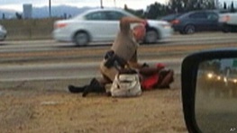 واکنش به ویدئوی ضرب و جرح یک زن توسط پلیس کالیفرنیا