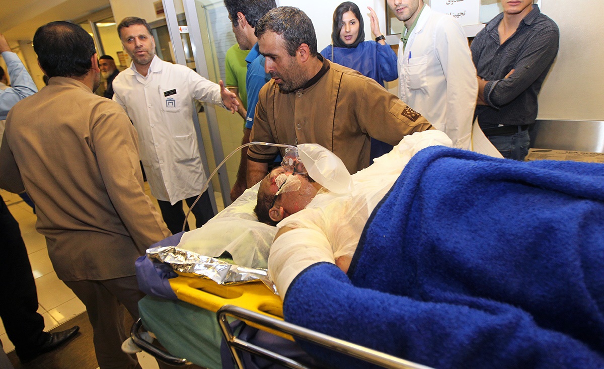 تصاویری از مجروحان حادثه سقوط هواپیما در مهرآباد