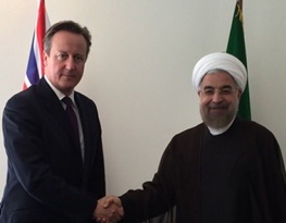 نخست وزیر انگلیس با روحانی دیدار کرد