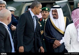 پادشاه عربستان به استقبال اوباما رفت