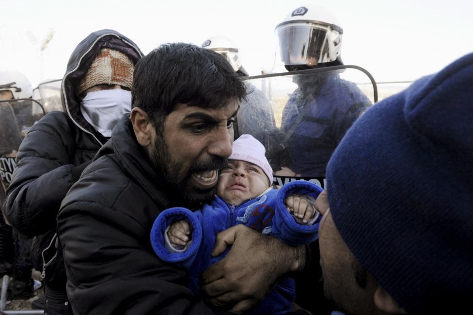 تصاویری دردناک از مرز مقدونیه