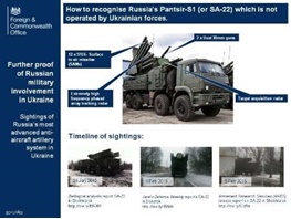 انگلیس تصاویری از 'سامانه توپخانه روسی در خاک اوکراین' منتشر کرد