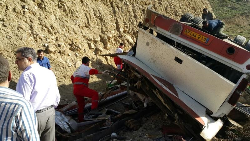 آمار کشته شدگان تصادف اتوبوس در سوادکوه به 11 تن رسید